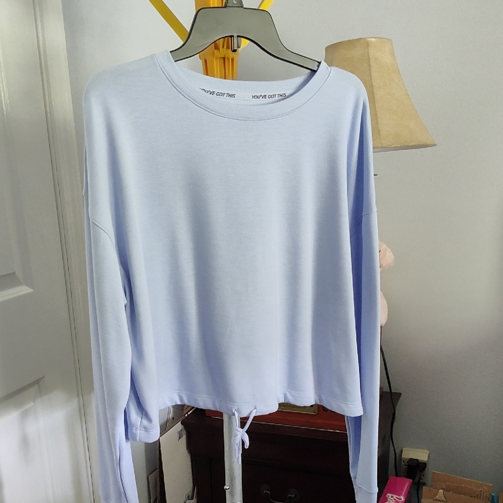 Tek Gear Heather Gray Long Sleeve Top